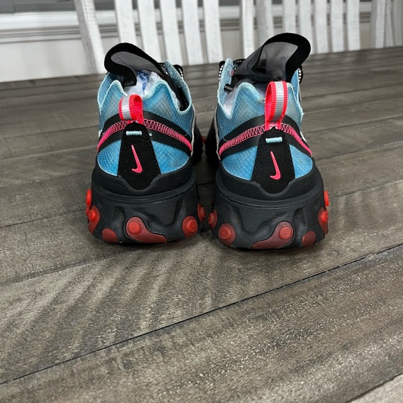 Nike React Element 87 Red Solar Chill Blue Sz 10.5 - Picture 4 of 5